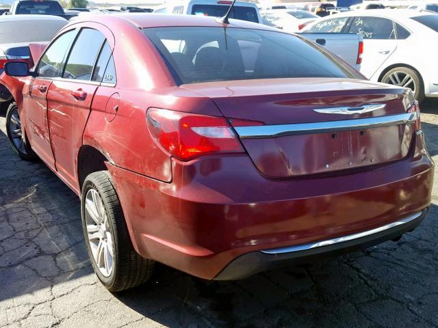 1C3CCBAB6DN670195 - 2013 CHRYSLER 200 LX BURGUNDY photo 3