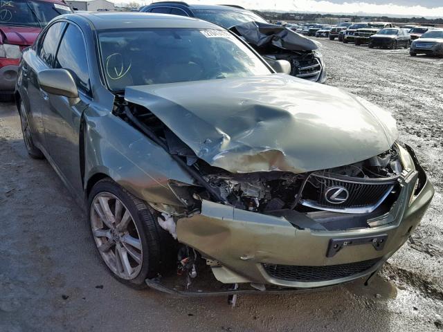 JTHBK262575038634 - 2007 LEXUS IS 250 GREEN photo 1