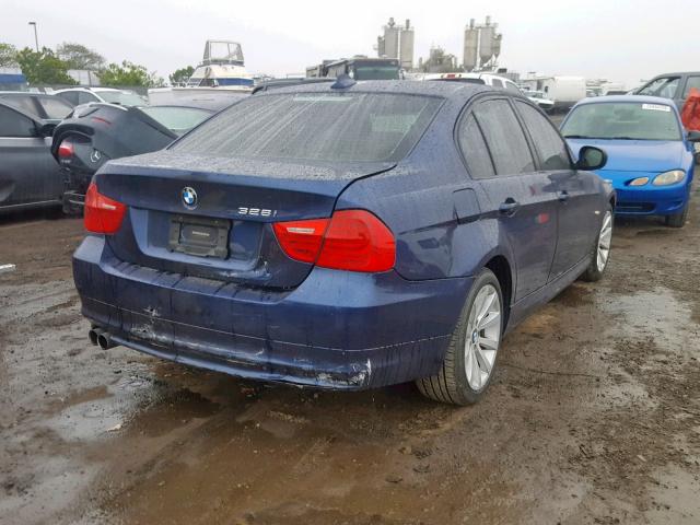 WBAPH5G56BNM81557 - 2011 BMW 328 I SULE BLUE photo 4