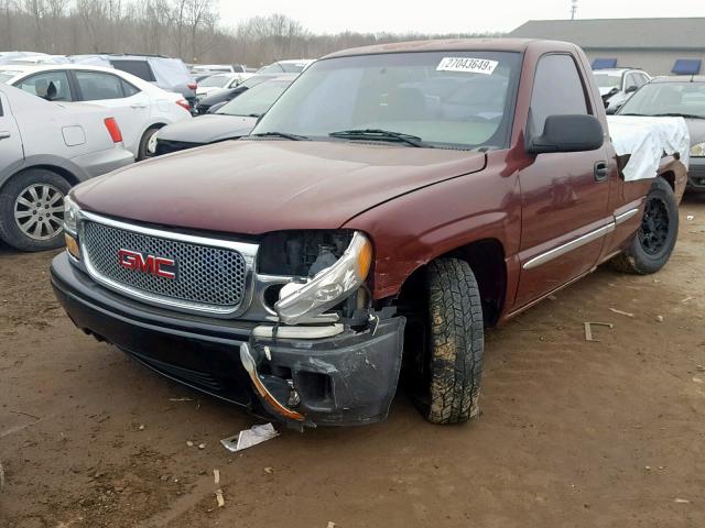 1GTEC14V5YZ358517 - 2000 GMC NEW SIERRA RED photo 2