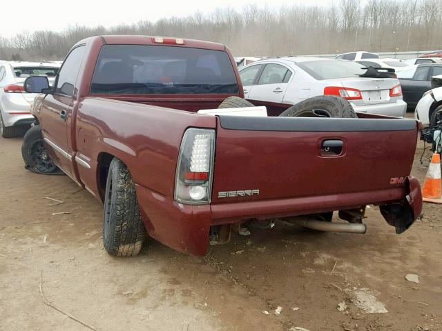 1GTEC14V5YZ358517 - 2000 GMC NEW SIERRA RED photo 3