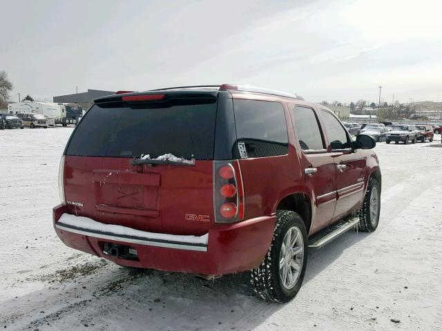 1GKFK63817J177965 - 2007 GMC YUKON DENA MAROON photo 4