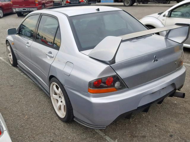 JA3AH86F23U122331 - 2003 MITSUBISHI LANCER EVO SILVER photo 3