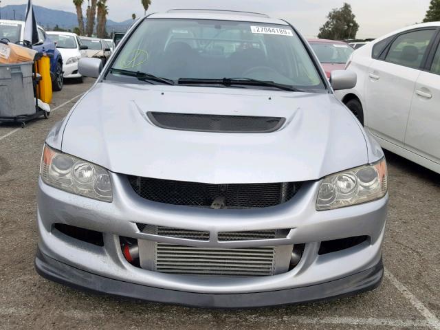 JA3AH86F23U122331 - 2003 MITSUBISHI LANCER EVO SILVER photo 9