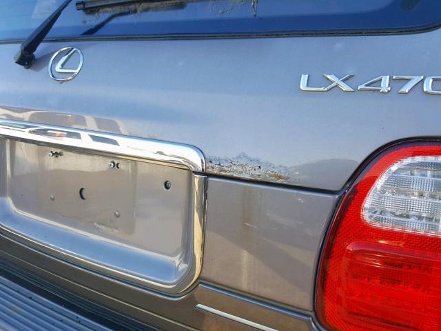 JT6HT00W5Y0124427 - 2000 LEXUS LX 470 TAN photo 9