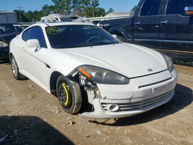 KMHHM66D77U235823 - 2007 HYUNDAI TIBURON GS WHITE photo 1