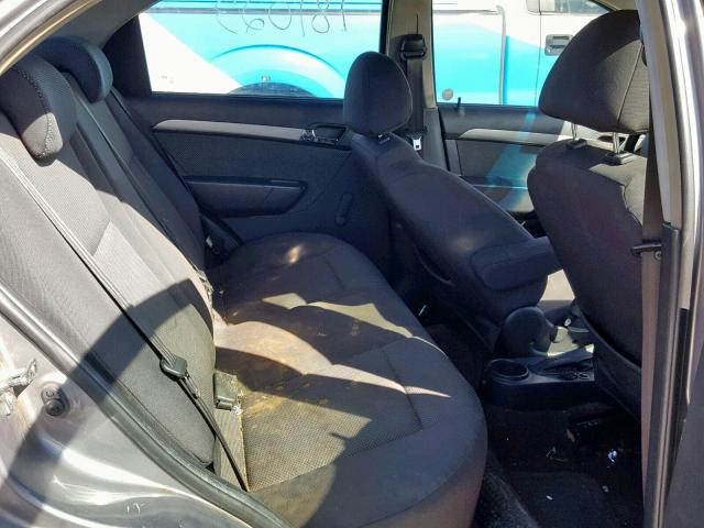 KL1TD56608B268435 - 2008 CHEVROLET AVEO BASE ნაცრისფერი ფოტო 6