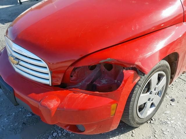 3GNBAAFW0BS504610 - 2011 CHEVROLET HHR LS Қызыл фото 9