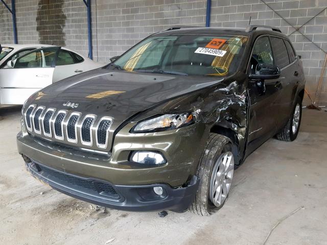 1C4PJMCS0GW122624 - 2016 JEEP CHEROKEE L GREEN photo 2