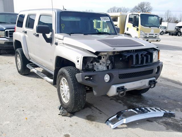 5GTEN13E188158700 - 2008 HUMMER H3 GRAY photo 1