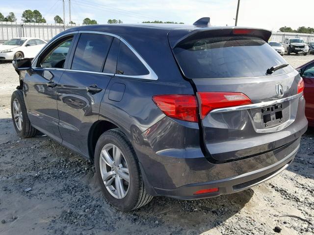 5J8TB3H39FL005598 - 2015 ACURA RDX GRAY photo 3