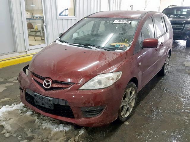 JM1CR293680326294 - 2008 MAZDA 5 MAROON photo 2