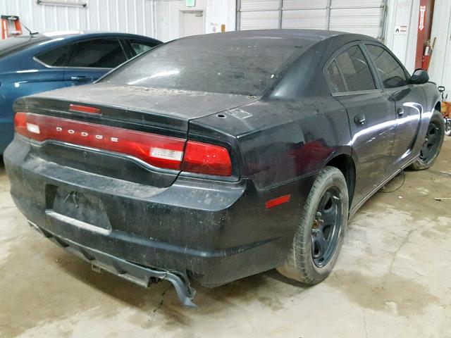 2B3CL1CT0BH551884 - 2011 DODGE CHARGER PO BLACK photo 4