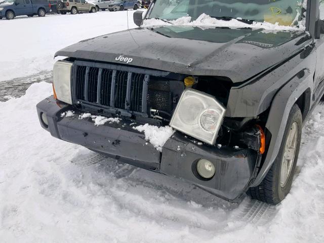 1J8HH48K06C355677 - 2006 JEEP COMMANDER GREEN photo 9