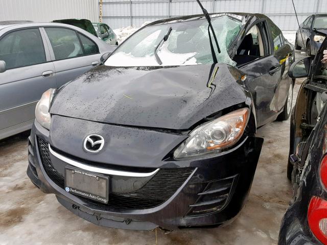 JM1BL1SF7A1228709 - 2010 MAZDA 3 I BLACK photo 2