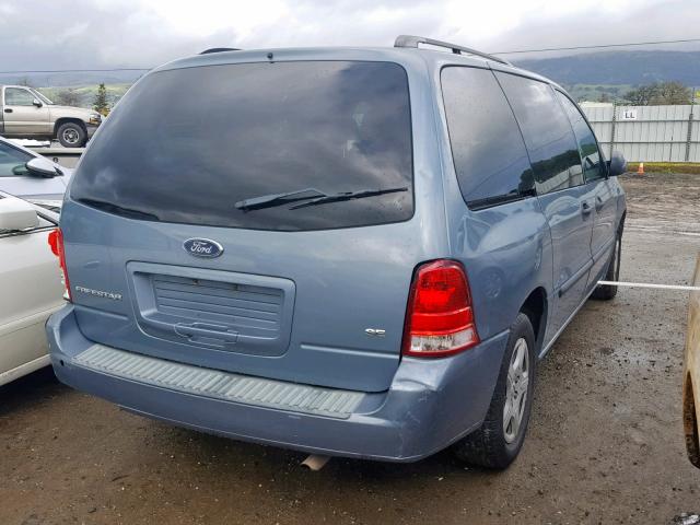 2FMZA51635BA56486 - 2005 FORD FREESTAR S BLUE photo 4