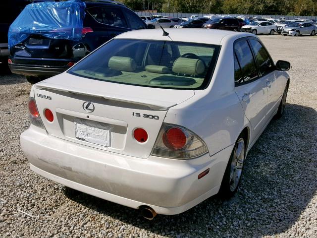 JTHBD192730071691 - 2003 LEXUS IS 300 WHITE photo 4