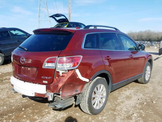 JM3TB28A690172442 - 2009 MAZDA CX-9 MAROON photo 4