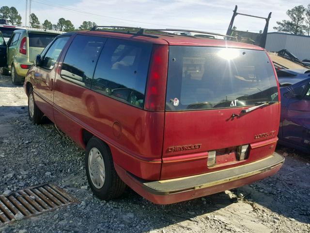 1GNDU06L9PT116899 - 1993 CHEVROLET LUMINA APV RED photo 3