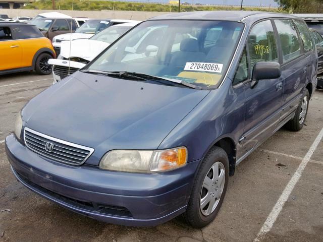 JHMRA1866SC031126 - 1995 HONDA ODYSSEY LX BLUE photo 2