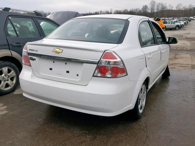 KL1TG5DE2BB114754 - 2011 CHEVROLET AVEO LT WHITE photo 4