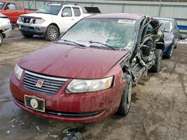 1G8AJ52F05Z119387 - 2005 SATURN ION LEVEL BURGUNDY photo 2