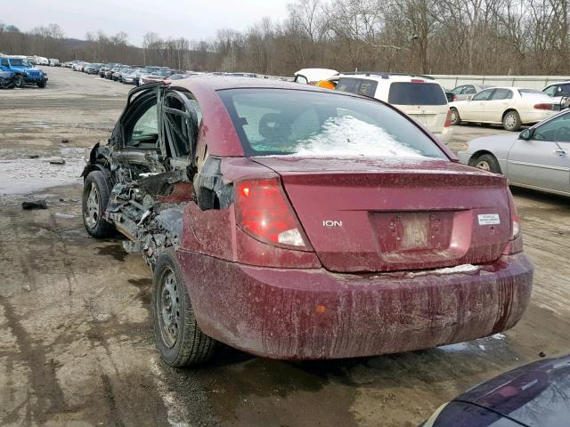 1G8AJ52F05Z119387 - 2005 SATURN ION LEVEL BURGUNDY photo 3