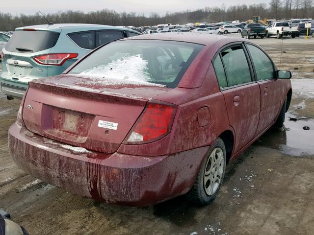 1G8AJ52F05Z119387 - 2005 SATURN ION LEVEL BURGUNDY photo 4