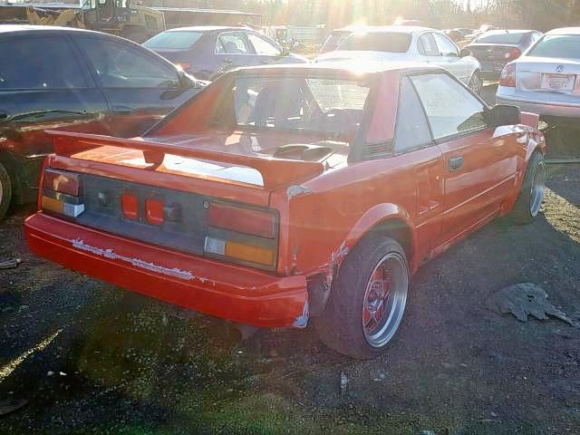 JT2AW15C2F0018545 - 1985 TOYOTA MR2 RED photo 4