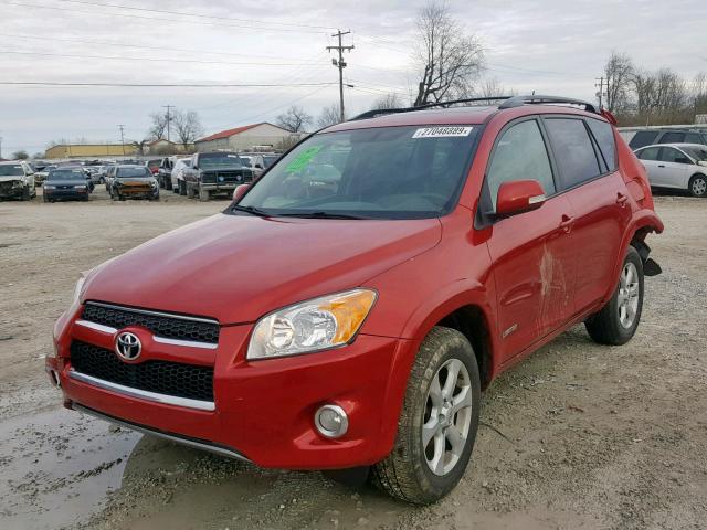 2T3DF4DV6BW126021 - 2011 TOYOTA RAV4 LIMIT RED photo 2