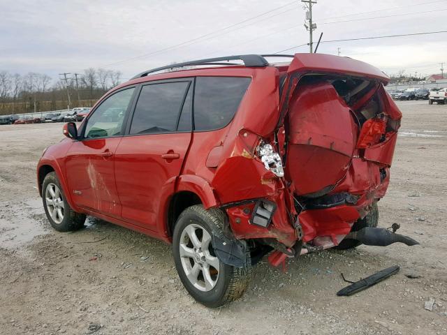 2T3DF4DV6BW126021 - 2011 TOYOTA RAV4 LIMIT RED photo 3