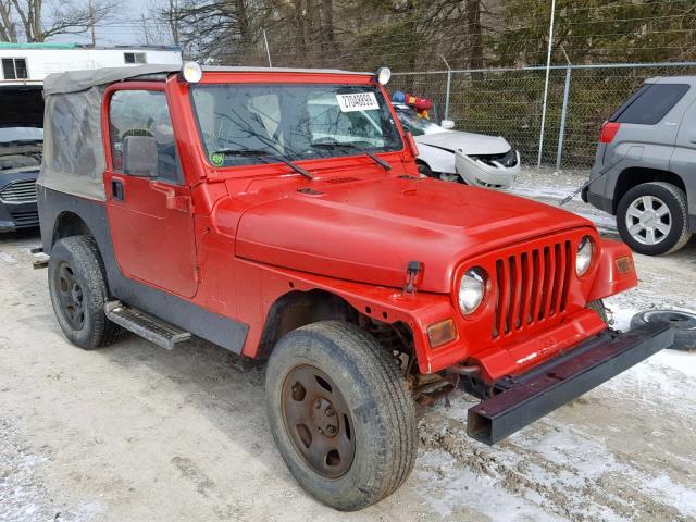 1J4FA49S2YP727902 - 2000 JEEP WRANGLER / RED photo 1