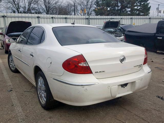 2G4WD582981171536 - 2008 BUICK LACROSSE C WHITE photo 3