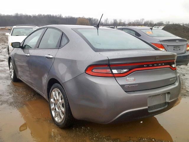 1C3CDFCA2DD710948 - 2013 DODGE DART LIMIT GRAY photo 3