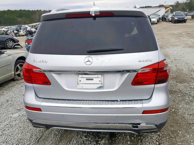 4JGDF7CE4DA201606 - 2013 MERCEDES-BENZ GL 450 4MA SILVER photo 9