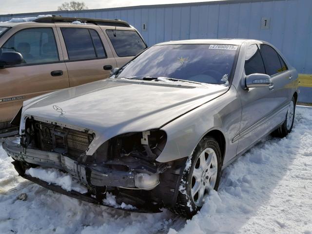 WDBNG83J43A378856 - 2003 MERCEDES-BENZ S 430 4MAT GRAY photo 2