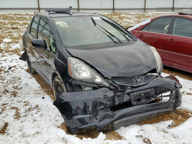 JHMGE8H37CC027081 - 2012 HONDA FIT BLACK photo 1