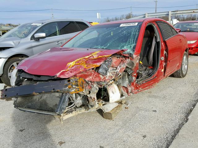 1G2ZH58N474241502 - 2007 PONTIAC G6 GT RED photo 2