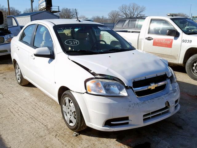 KL1TD56EX9B363139 - 2009 CHEVROLET AVEO LS WHITE photo 1