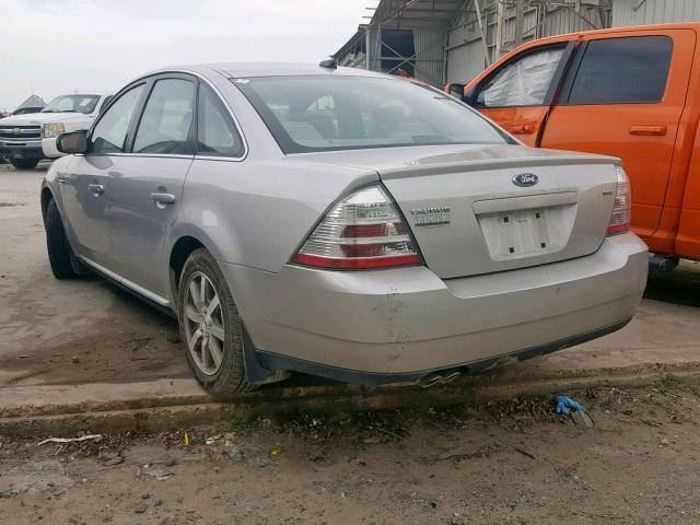 1FAHP24W88G171919 - 2008 FORD TAURUS SEL GRAY photo 3