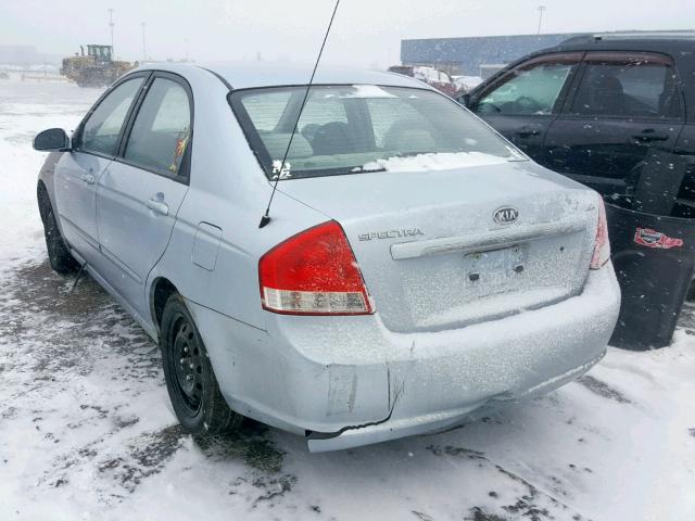 KNAFE121785520635 - 2008 KIA SPECTRA EX SILVER photo 3