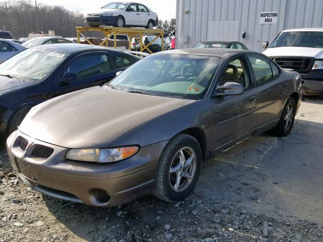 1G2WP52K91F250504 - 2001 PONTIAC GRAND PRIX 棕色 照片 2