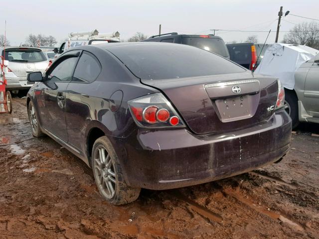 JTKDE167780255407 - 2008 TOYOTA SCION TC 紫色 照片 3