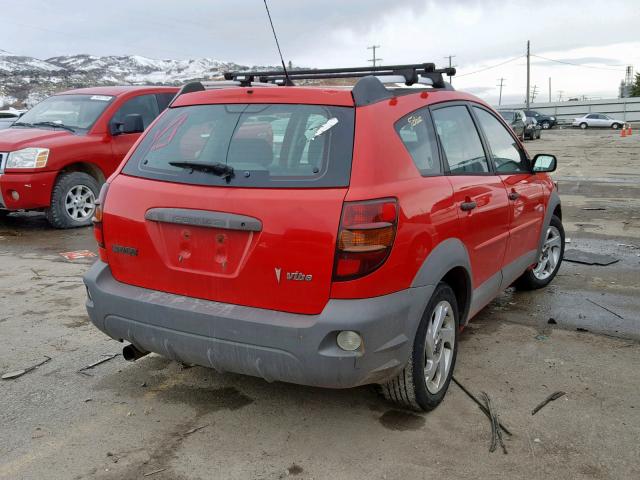 5Y2SL63875Z440272 - 2005 PONTIAC VIBE RED photo 4