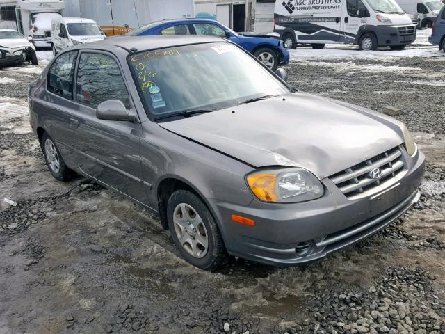 KMHCG35C73U266346 - 2003 HYUNDAI ACCENT GL GRAY photo 1