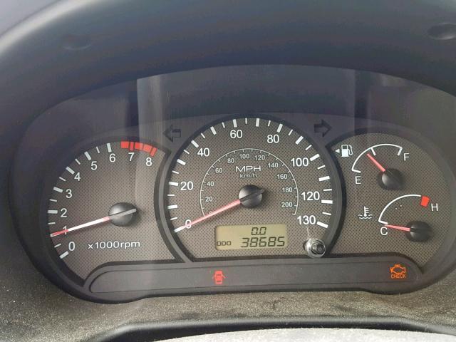 KMHCG35C73U266346 - 2003 HYUNDAI ACCENT GL GRAY photo 8