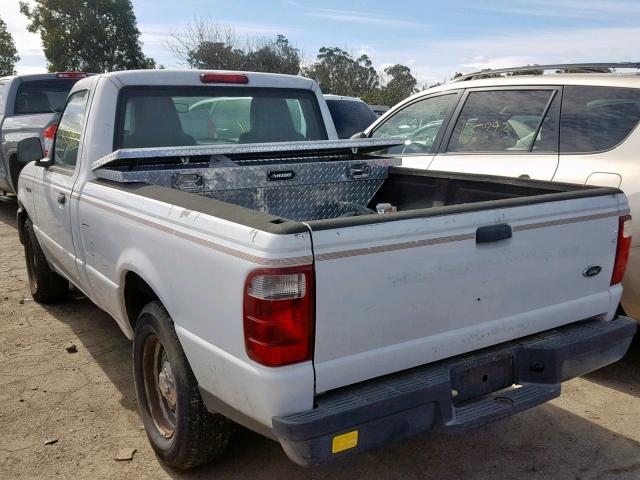 1FTYR10U94PB23570 - 2004 FORD RANGER WHITE photo 3