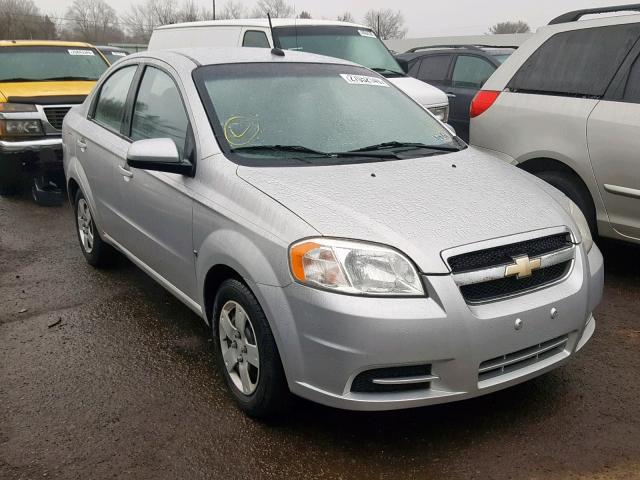 KL1TD56E59B643485 - 2009 CHEVROLET AVEO LS SILVER photo 1