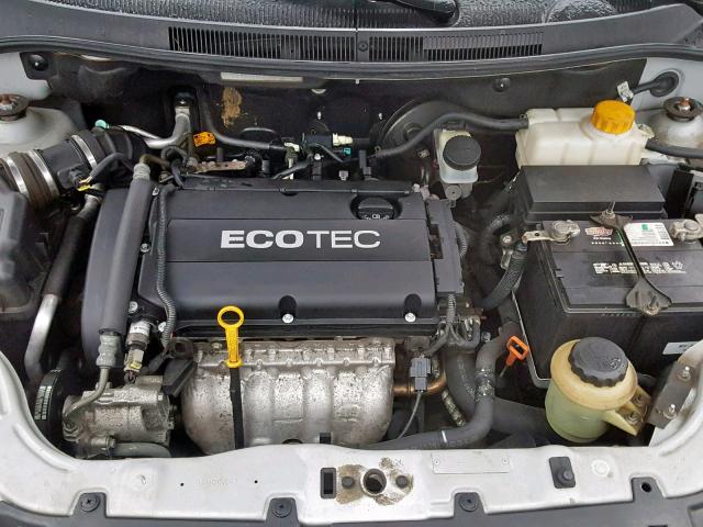 KL1TD56E59B643485 - 2009 CHEVROLET AVEO LS SILVER photo 7