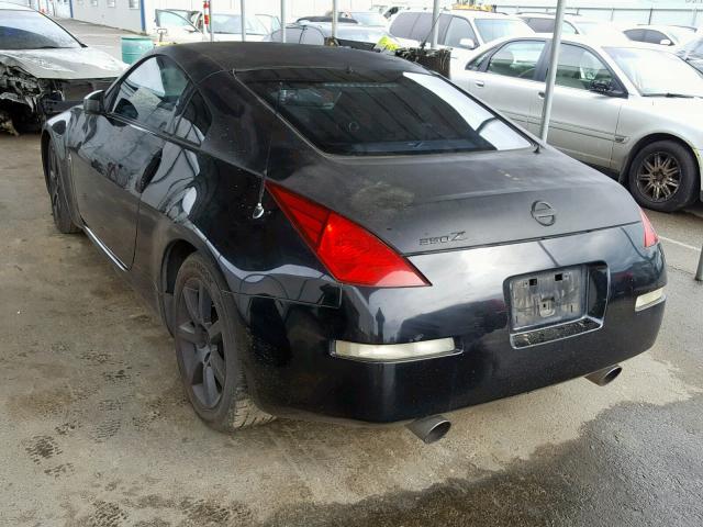 JN1AZ34E05M650869 - 2005 NISSAN 350Z COUPE BLACK photo 3